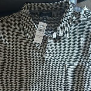 NWT Todd Snyder Houndstooth Montauk Polo